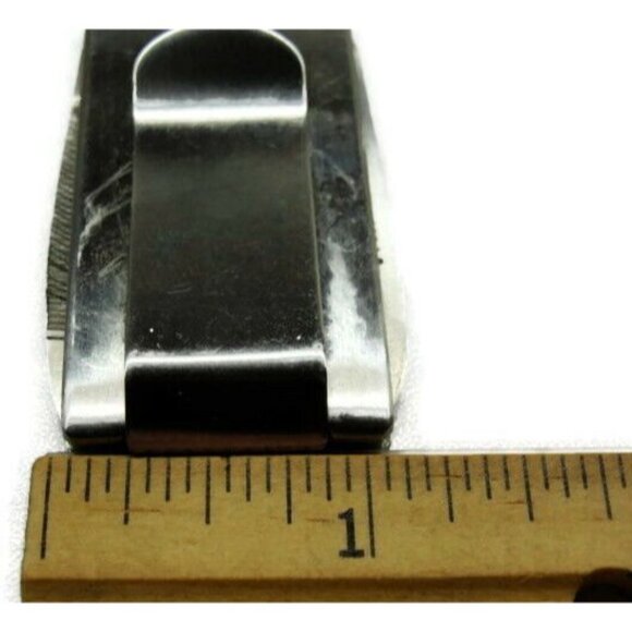 Money Clip Jaguar Stainless Steel Knife Nail File Credit Card Cash - Picture 5 of 10